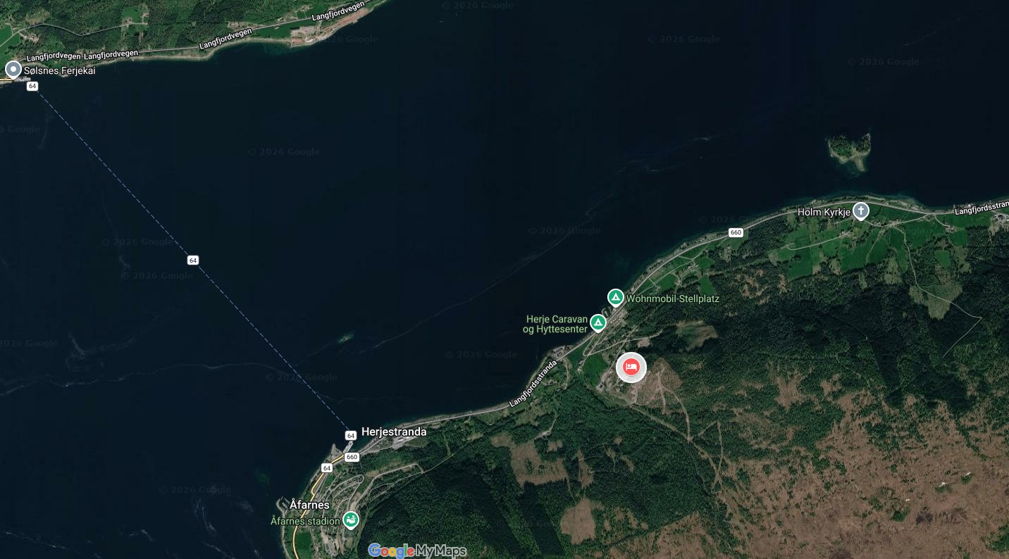 google maps fjord escape